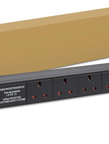 1U 6 Way PDU 19"