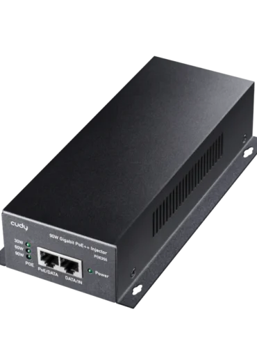Cudy PoE++ Injector 802.3bt/at/af PoE 56V DC 90W Port Gigabit, Wall Mount