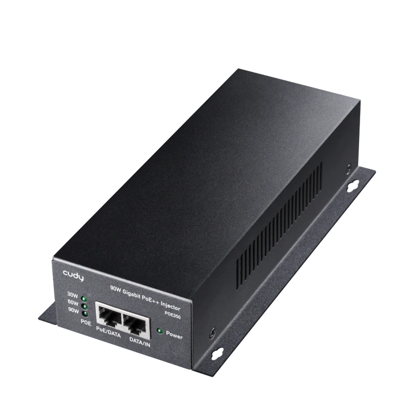 Cudy PoE++ Injector 802.3bt/at/af PoE 56V DC 90W Port Gigabit, Wall Mount