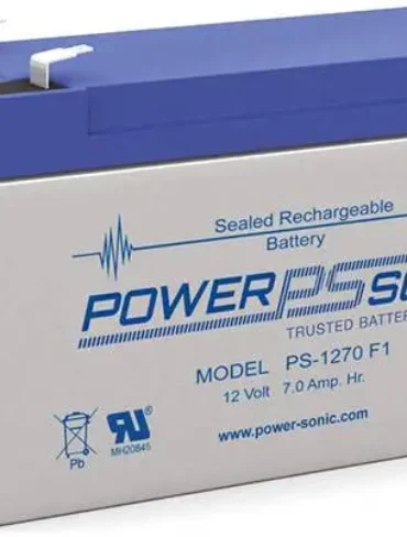 Powersonic 12V 7Ah VdS and NCP approved F1 VRLA Battery