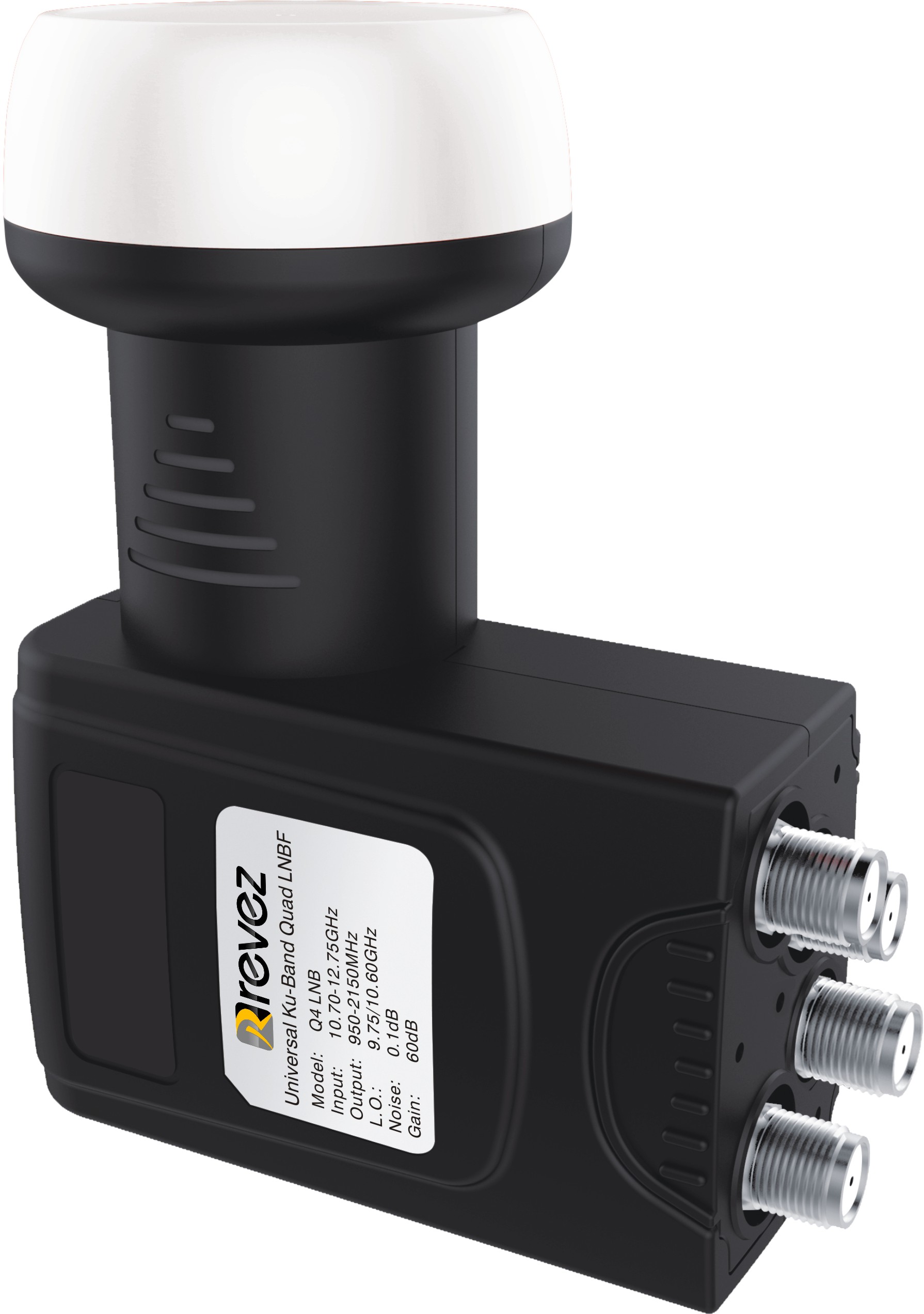 Revez Q4 Quad LNB (0.1dB Noise, 60dB Gain)