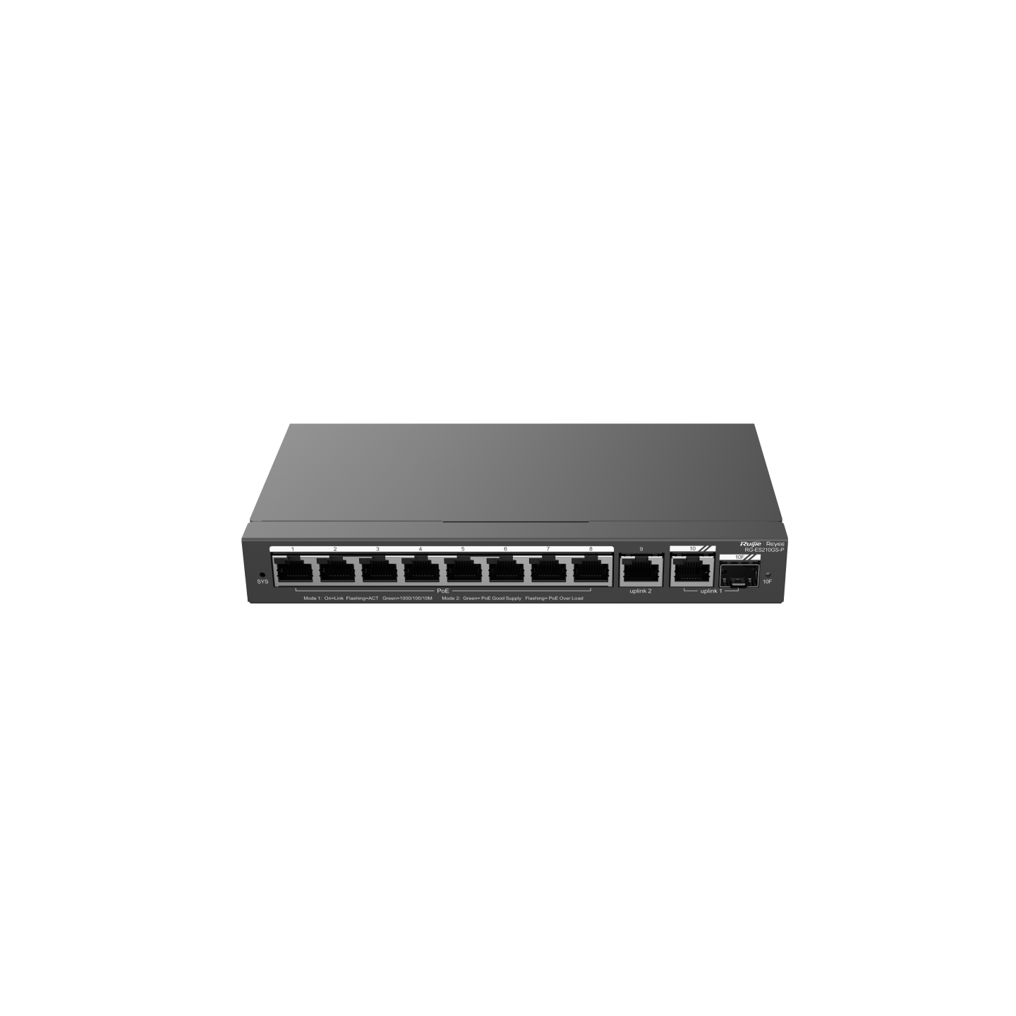 Reyee 10 Port Gigabit PoE+ Smart Switch with SFP Port - Cloud Managed Switch, 120W
