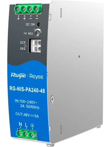 Reyee AC/DC 240W DIN Rail Power Supply for Industrial Switches