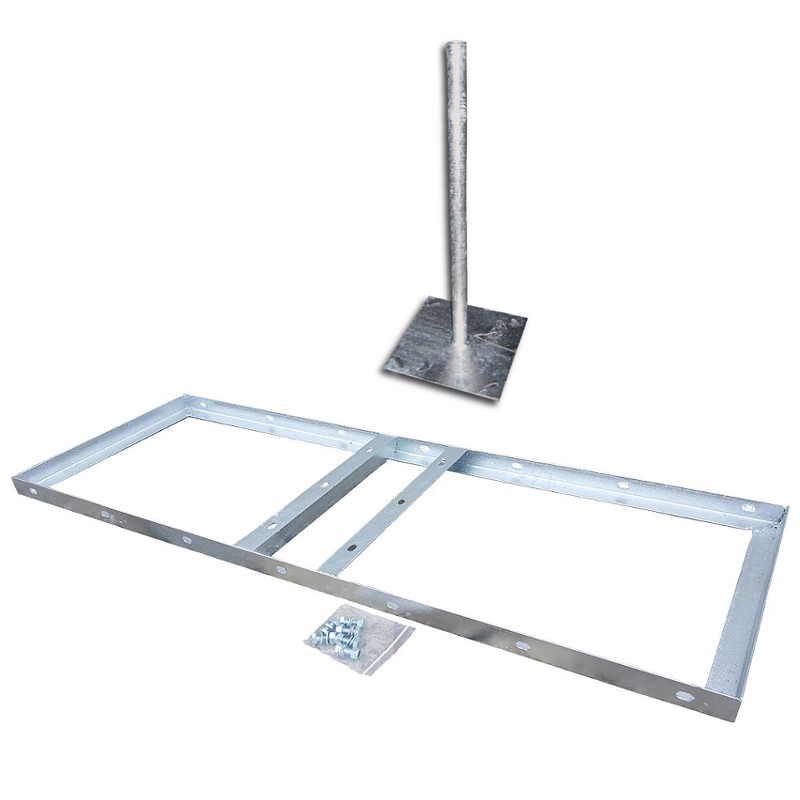 Revez Non Penetrating Ground Mount with 3ft 1.25" Pole