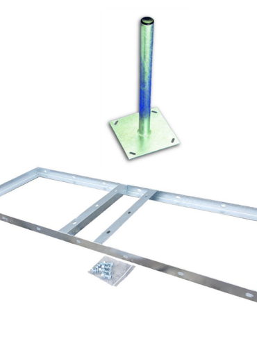Revez Non Penetrating Ground Mount with 3ft 2" Pole
