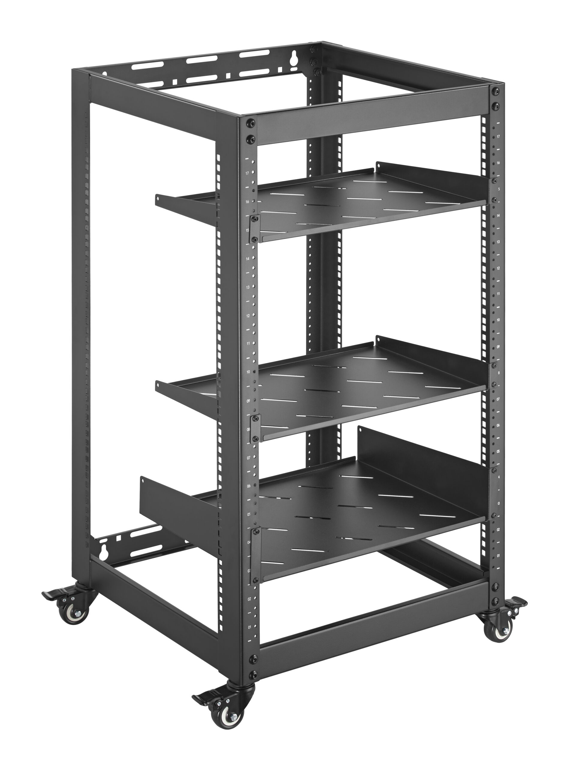17U Revez Open Frame AV Skeleton Rack