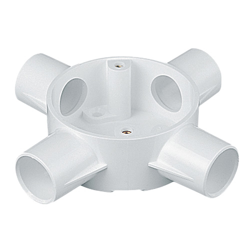 20mm Round Conduit 4-Way Box