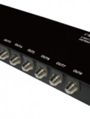 Technomate 8 Way TV Amplifier with Bypass (F-Type)