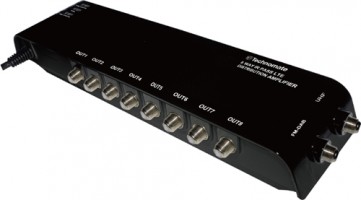 Technomate 8 Way TV Amplifier with Bypass (F-Type)