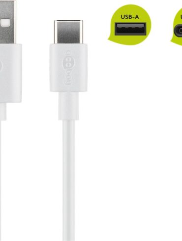 1m USB-A to USB-C Charging and Synchronization Cable (Basic)