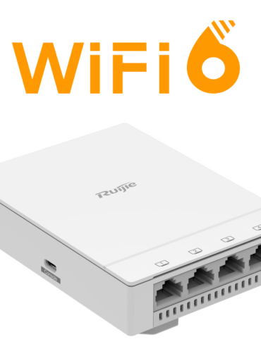 Ruijie WiFi 6 Wall Plate Access Point Dual Band 1.775Gbps 5GE Ports