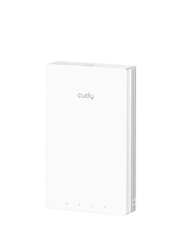 Cudy AC1200 WiFi 5 PoE Wall Plate Wireless Access Point with 4 Outputs