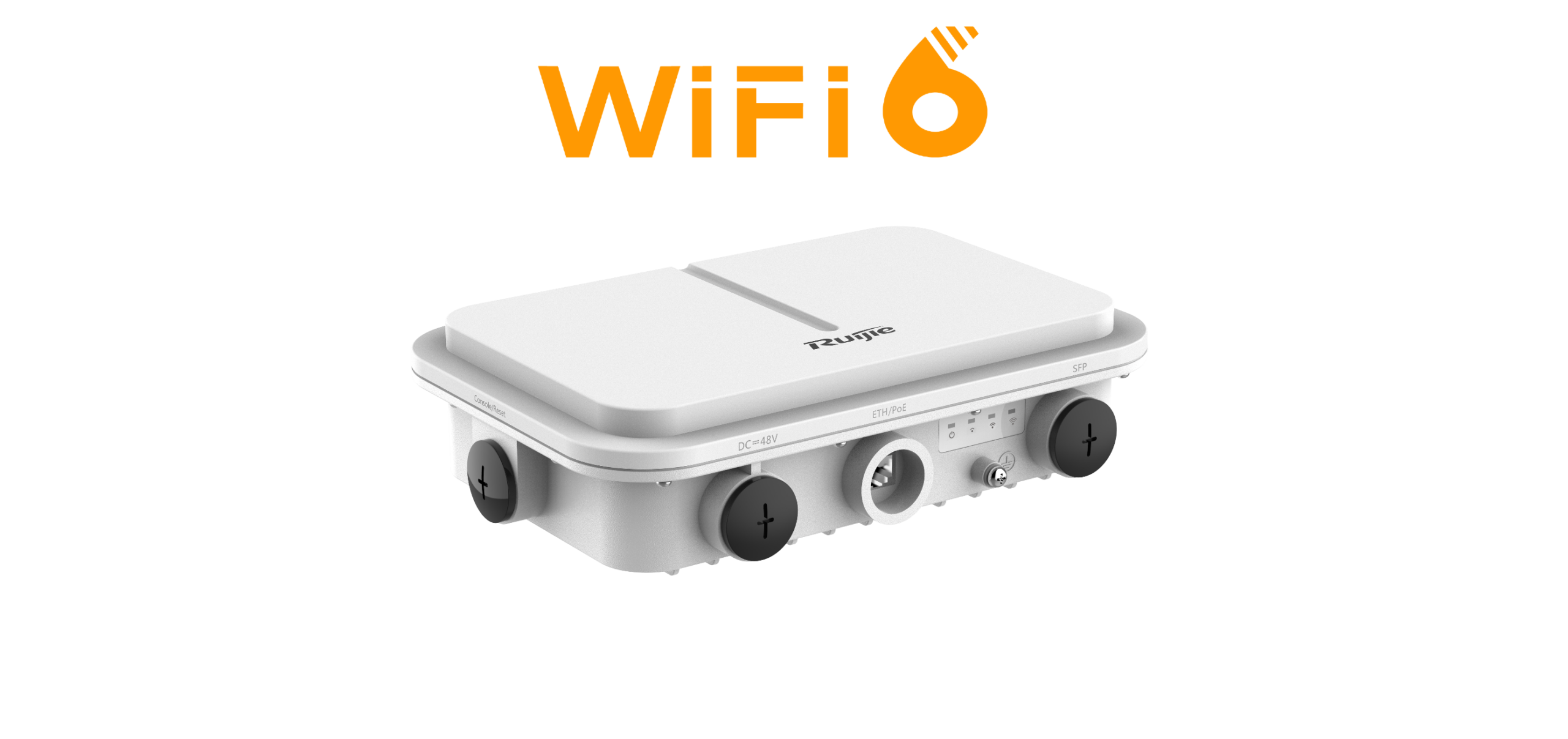 Ruijie RG-AP680(CD) WiFi 6 Dual Radio 2400Mbps Outdoor High Power Wireless AP, 1Gb Optical Port