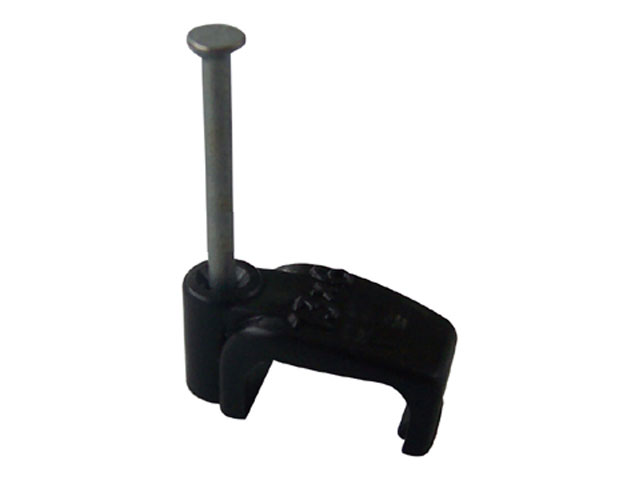 Black Mini Shotgun Cable Clips (100)