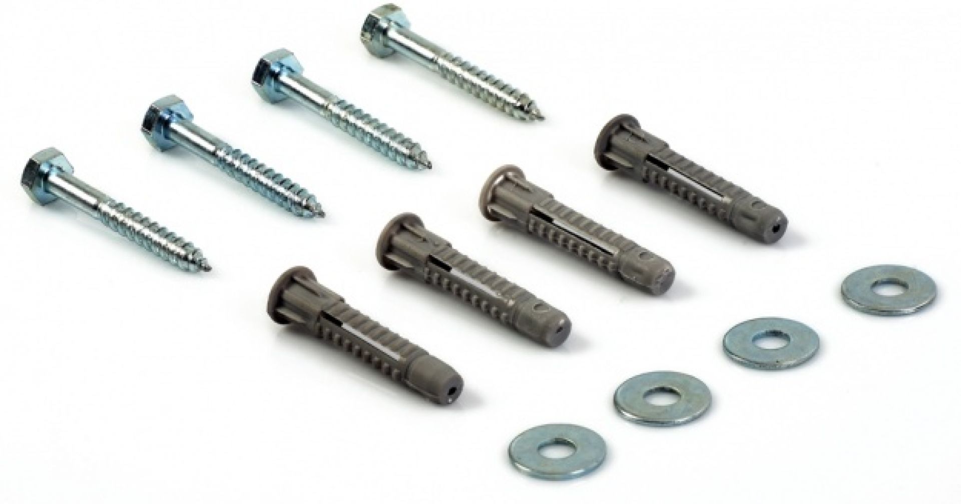 Set of 4 M10x60mm Coach Screw & Plug
