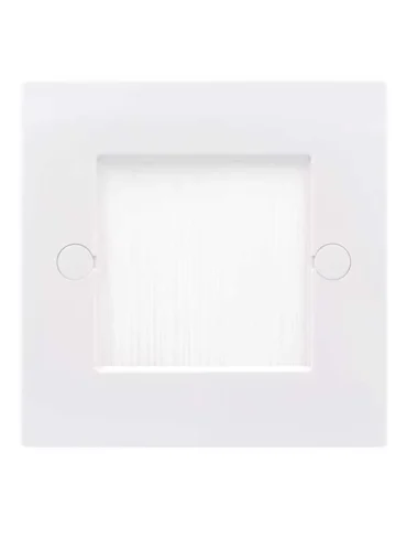 Brush Wallplate Single Gang (White Brush)