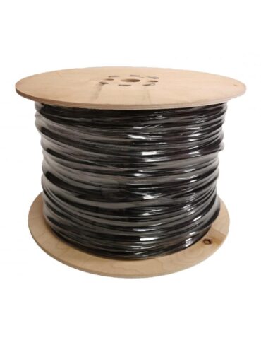 CORE 305m Ethernet CAT6a Outdoor U/FTP Cable Black (Solid Copper)