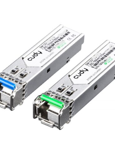 Cudy 1.25G SFP, 3km, Pair LC - Simplex, Single Mode, 1310nm/1550nm, Bi-Di