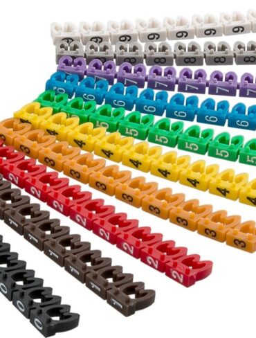 Cable Marker Clips - Digits 0 to 9 - up to 6mm Cables