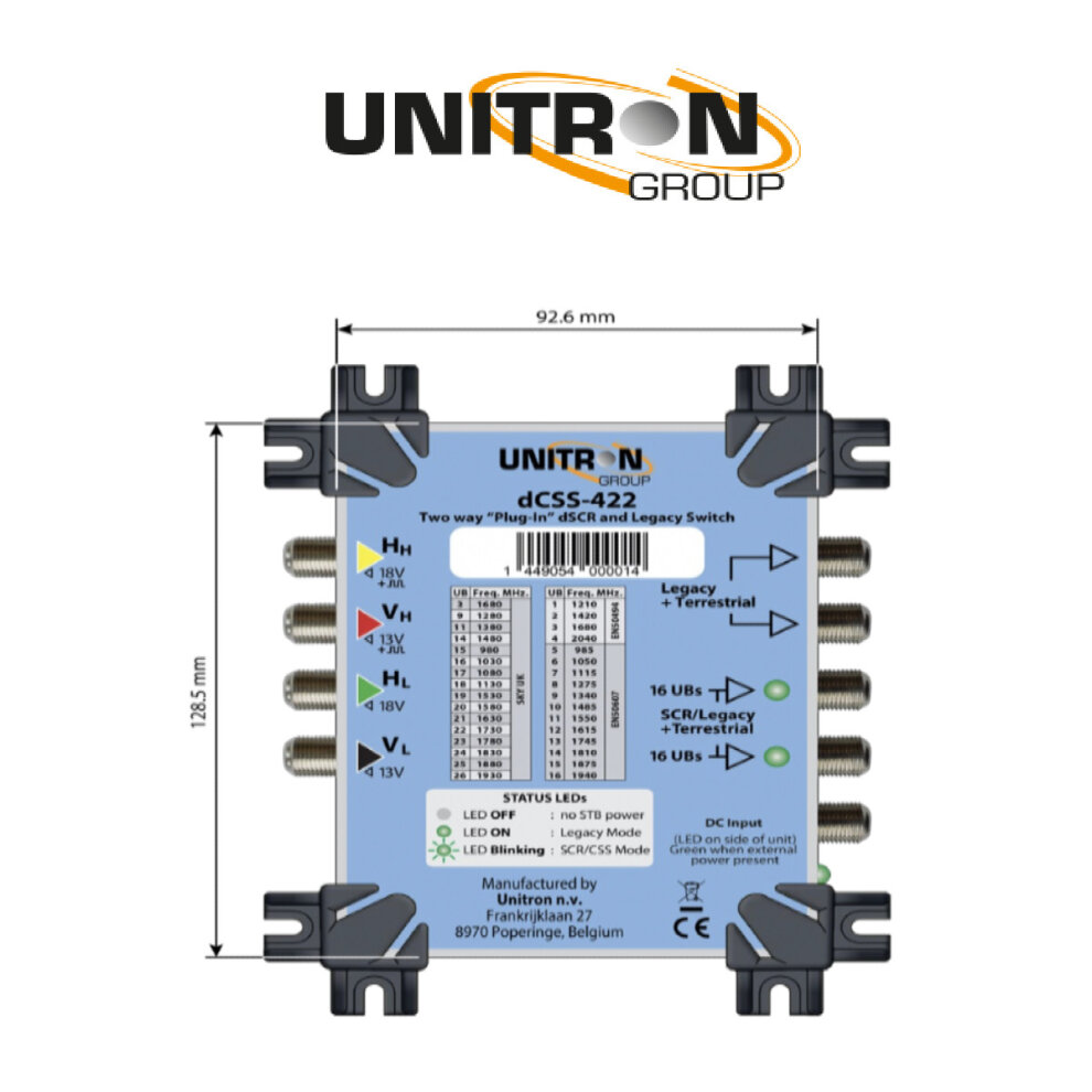 Unitron dCSS-422 Two Way 'Plug-In' dSCR & Legacy Switch