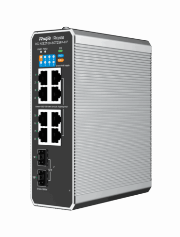 Reyee 10-Port Cloud Managed Industrial Switch, with 1 x PoE++ Port, 7 x PoE+ Ports, and 2 x SFP Uplink Ports