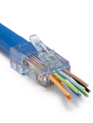 Easy Push Through CAT6 RJ45 Ethernet Connector (1)