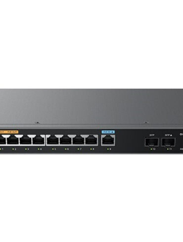 Grandstream GWN7003 - 11 Port Multi-WAN Gigabit Router, 9 x GE + 2 x SFP, PoE IN/OUT