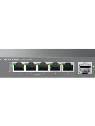 Grandstream GWN7700MP - 5 Port 2.5Gbps Unmanaged PoE+ Switch, 1 SFP+