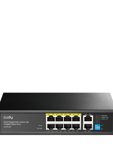 Cudy 8 Port Gigabit PoE Switch + 2 Uplink 120W