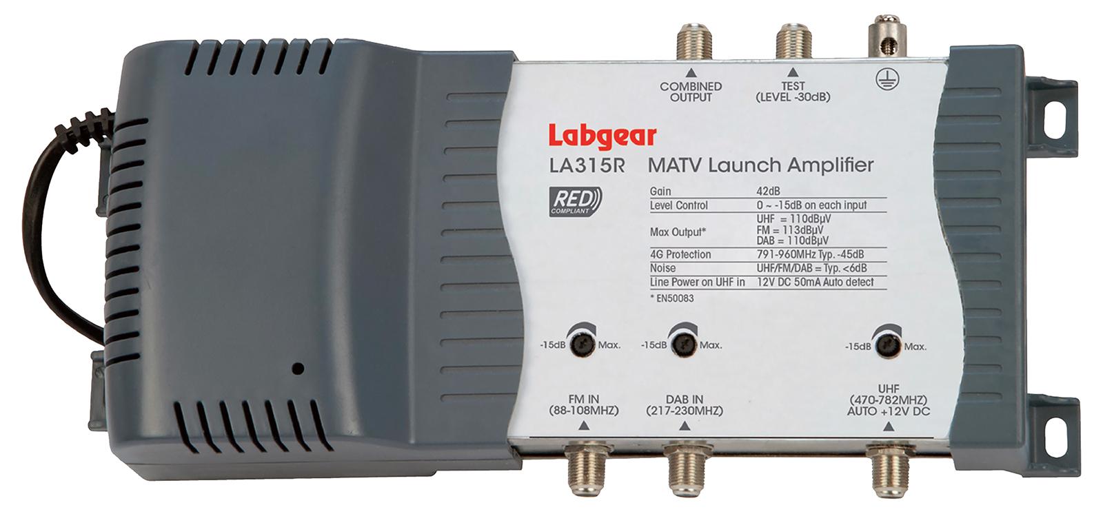 Labgear LA315R MATV Launch Amplifier 42dB Gain