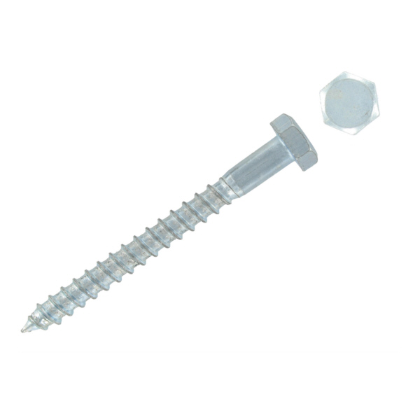 M8x80mm Coach Screw & Plug(100)