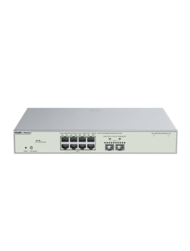 Reyee 8 Port 2.5G Layer 3 Cloud Managed PoE++ Switch, 2 x 10G SFP+ Uplink, 370W