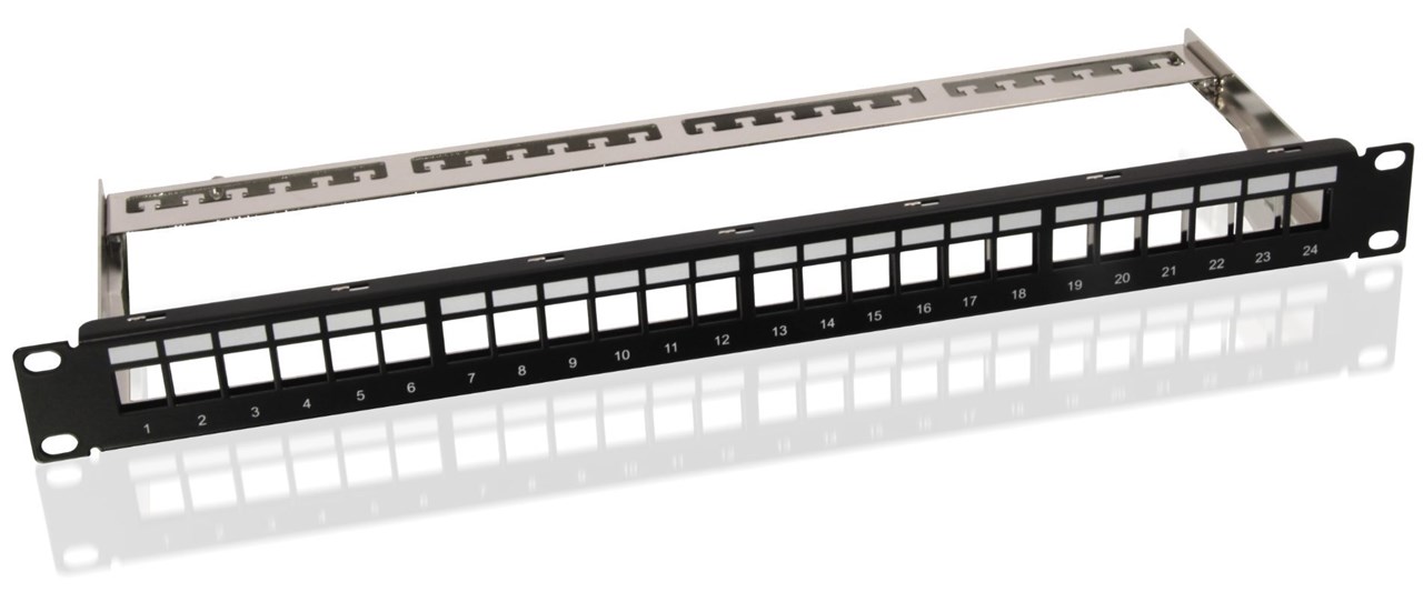 19" Blank Keystone Patch Panel