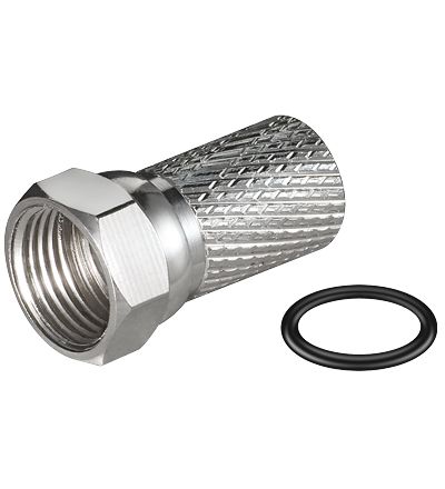 F-Connector with O-Ring (100 Pack)