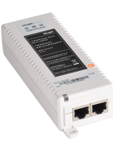 Ruijie PoE Injector 50V 15.4W (1000Base-T, 802.3af)