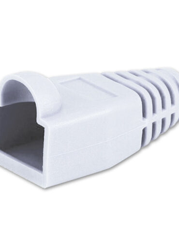 White RJ45 Strain Relief Boot (100)