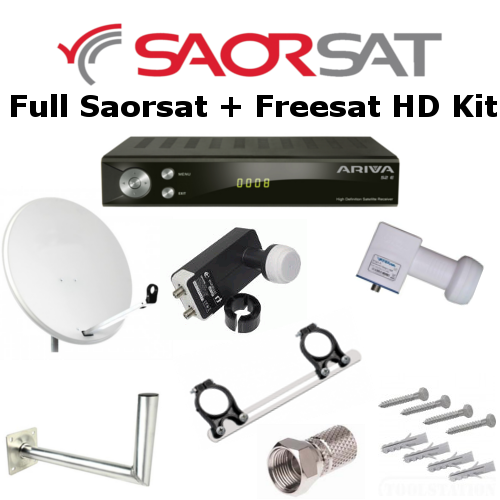 Full Saorsat Dish Kit Including HD Receiver