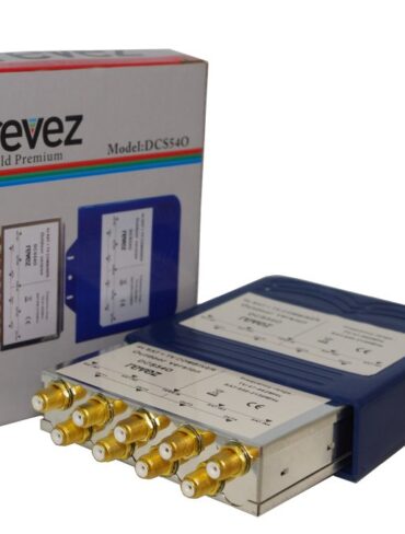 Revez Gold Premium Satellite & Terrestrial Combiner for 4 TVs