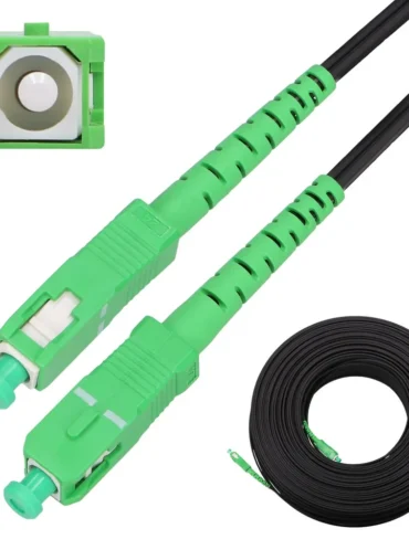 60m Fibre Optic Patch Cord SC/APC-SC/APC, Indoor/Outdoor