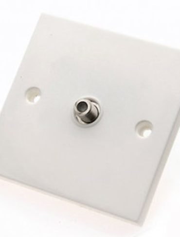 Single F-Type Wall Plate (Screened)