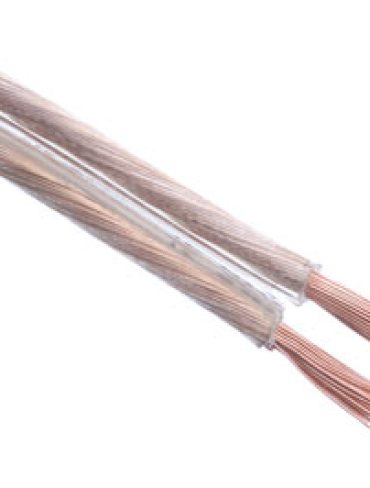 1m Transparent Speaker Cable (2 x 1,5 mm²)
