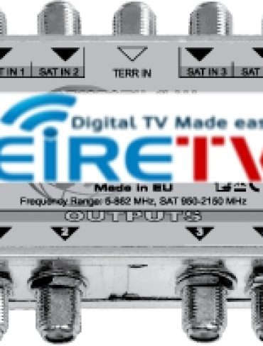 4 TV Satellite & Terrestrial Combiner (Indoor)