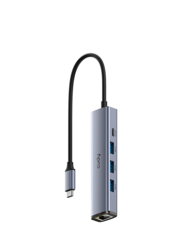 Cudy 5 in 1 USB-C Hub with GB Ethernet, USB-A, USB-C Ports UH605