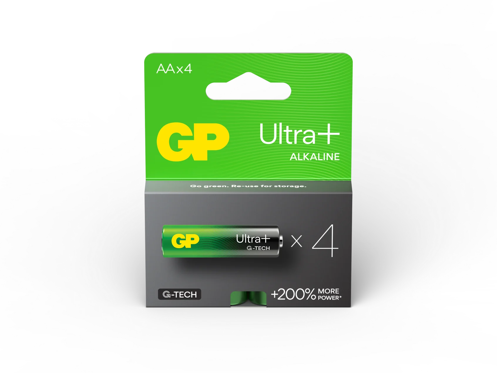 GP Ultra Plus Alkaline AA / 4 Pack