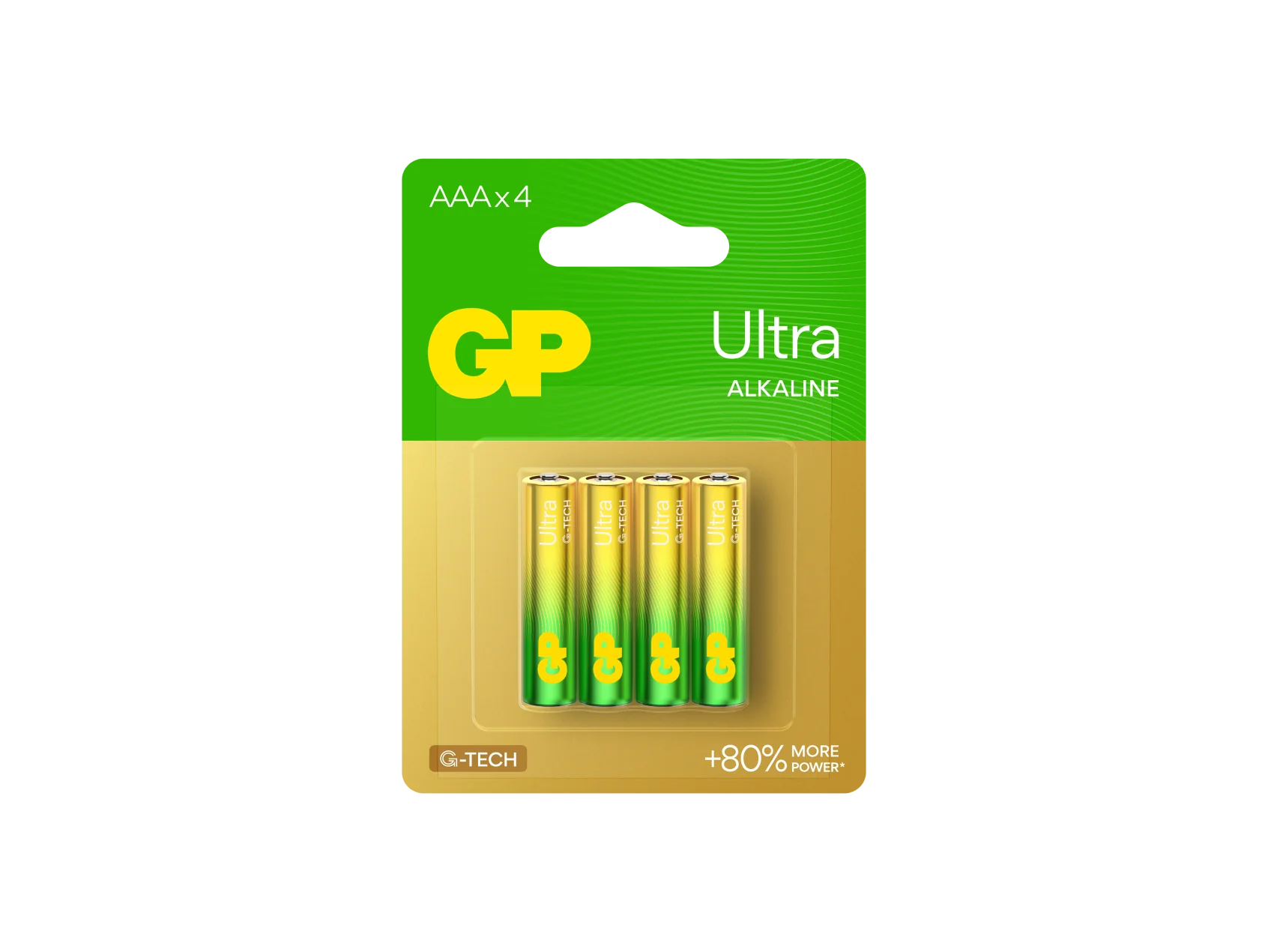 GP Ultra Alkaline AAA / 4 Pack