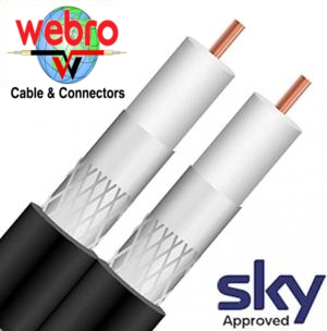 Webro CAI Approved Black Micro Shotgun Cable (1m)