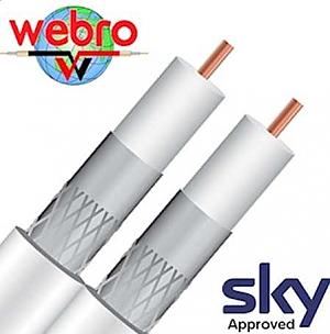 Webro CAI Approved White Micro Shotgun Cable (1m)