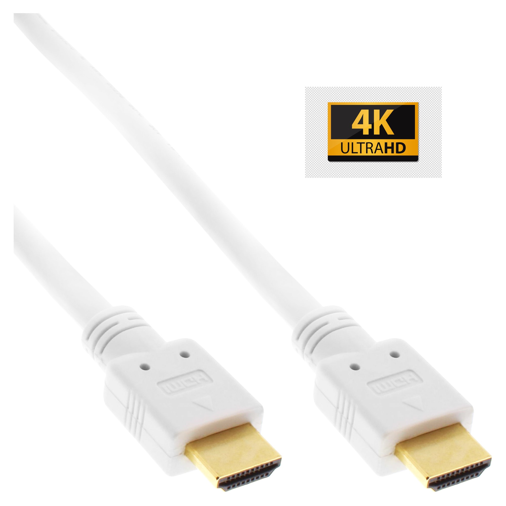White 4K HDMI to HDMI Cable (3m)