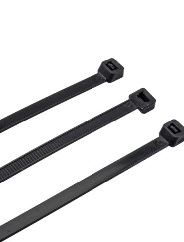 Black 370mm x 7.6mm Cable Ties (100 Pack)